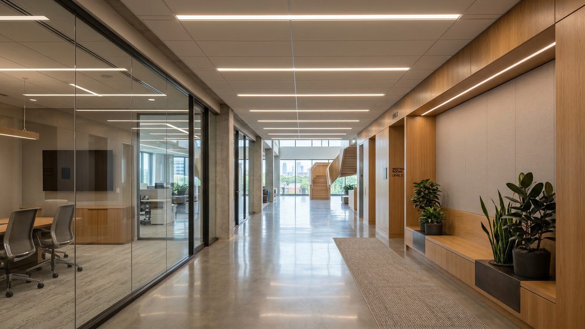 Commercial LED installation